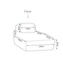 Ver imagem 4 de Sofá Ilha Dakota Chaise 168cm Modulado Encosto Almofada Solta Veludo Marrom Escuro G33 - Gran Belo