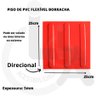 KIT 10 PÇS PISO TÁTIL PVC 25x25 DIRECIONAL VERMELHO - 3
