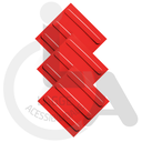 Ver imagem 2 de KIT 10 PÇS PISO TÁTIL PVC 25x25 DIRECIONAL VERMELHO