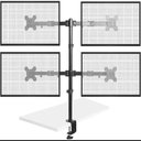 Ver imagem 1 de Kangur Suporte Articulado para 4 Monitores 14 a 30 Polegadas de Mesa Aco Carbono Vesa 75x75mm