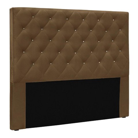 Cabeceira Casal 1,40m Toledo Suede Caramelo - Pallazio