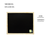 Lousa Quadro Escolar 35x45 Preto para Giz Moldura Madeira - 3