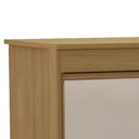 Ver imagem 3 de Cômoda Quarto 123cm 4 Gavetas 2 Portas Samira Freijó/mocca L01 - Mpozenato