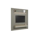 Ver imagem 2 de Estante P- Sala até 100 Pol Modular Ripado C- 3 Porta. 1 Prat. ,50cm Tauari-gris Fosco - Linea