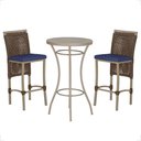 Ver imagem 1 de Mesa Bistrô e 2 Banquetas Roma Fendi Corda Náutica Estofado 10 Trama Original