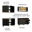 Ver imagem 5 de Armário de Cozinha Completa 240cm Preto Reims Madesa 01