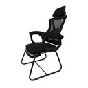 Ver imagem 2 de Cadeira Interlocutor Ergonômica com Apoio para Os Pés – Conforto e Postura para Atendimento e Espera