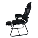 Ver imagem 4 de Cadeira Interlocutor Ergonômica com Apoio para Os Pés – Conforto e Postura para Atendimento e Espera