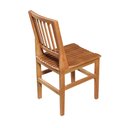 Ver imagem 3 de 2 Cadeiras de Jantar Madeira Maciça Ripada Rústica Confort - Castanho