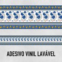 Ver imagem 2 de Faixa Decorativa Adesiva (autocolante) - Arabesco Tons Azuis