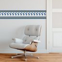 Ver imagem 1 de Faixa Decorativa Adesiva (autocolante) - Arabesco Tons Azuis