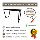 Ver imagem 3 de Mesa Gamer Estilo Industrial 100% Mdf Premium 1,00m:preto