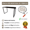 Mesa Gamer Estilo Industrial 100% Mdf Premium 1,00m:preto - 3