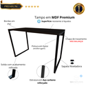 Ver imagem 5 de Mesa Gamer Estilo Industrial 100% Mdf Premium 1,00m:preto