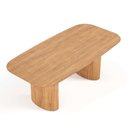 Ver imagem 3 de Mesa de Jantar Orgânica Tivoli 240cm X 110cm 9 Lugares Lamina Cinamomo Mel