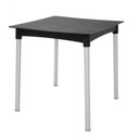Ver imagem 1 de Mesa Laura Rattan Polipropileno Preto Pernas de Alumínio