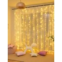 Ver imagem 4 de Cortina Fio de Fada Cobre Led 3x3m Casamento Branco Quente