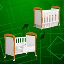 Ver imagem 3 de Jogo de Quarto para Bebe Danny Zaki Branco com Savana - Moveisaqui