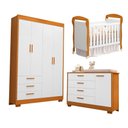 Ver imagem 1 de Jogo de Quarto para Bebe Danny Zaki Branco com Savana - Moveisaqui