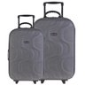 Kit 1 Mala Viagem Copacabana Cinza G + 1 Mala Cinza P - 1