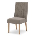 Ver imagem 3 de Cadeira para Mesa de Jantar Ambiente Eloá Kit 2 Peças Nature Marrom Amêndoa - Henn