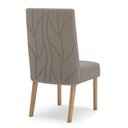 Ver imagem 4 de Cadeira para Mesa de Jantar Ambiente Eloá Kit 2 Peças Nature Marrom Amêndoa - Henn