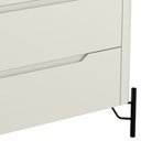 Ver imagem 4 de Cômoda para Quarto Closet Orgânica 3 Gavetas Pés Industrial Preto Bliss I03 Luna - Lyam Decor