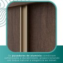 Ver imagem 6 de Guarda Roupa Casal 3 Portas de Correr com 3 Espelhos 6 Gavetas Fênix 100% MDF - Mais Móveis