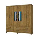 Ver imagem 1 de Guarda-roupa D22 6 Portas 6 Gavetas com Espelho e Pés