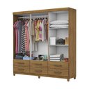 Ver imagem 4 de Guarda-roupa D22 6 Portas 6 Gavetas com Espelho e Pés