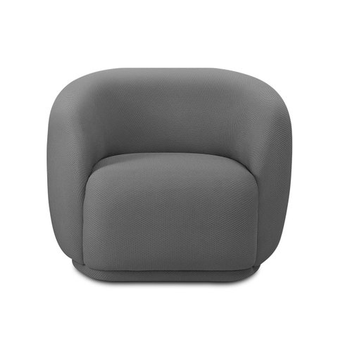 Poltrona Orgânica Giratòria Decorativa Bell Cinza Lansofbr Lansof Brasil