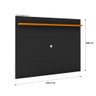 Conjunto Sala de Estar Buffet e Rack com Painel Ripado 136cm - 5