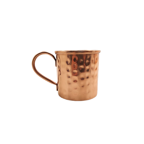 Caneca Martelada Moscow Mule Drinks Cobre Alça Bronze 350ml