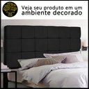 Ver imagem 3 de Cabeceira Cama Casal Box 1,6m Queen Size Júlia Estofada Quarto Suede Preto
