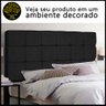 Cabeceira Cama Casal Box 1,6m Queen Size Júlia Estofada Quarto Suede Preto - 3