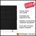 Ver imagem 2 de Cabeceira Cama Casal Box 1,6m Queen Size Júlia Estofada Quarto Suede Preto