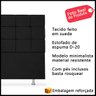 Cabeceira Cama Casal Box 1,6m Queen Size Júlia Estofada Quarto Suede Preto - 2