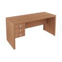Ver imagem 1 de Mesa de Computador ME4113 c/ 3 Gavetas Amêndoa - Tecno Mobili