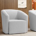 Ver imagem 2 de Poltrona Decorativa Orgânica Stella Max Bouclê Off White D03 - D’Rossi