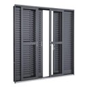 Ver imagem 2 de Porta Balcão Veneziana 06 Folhas Preto Maxx - 210x180