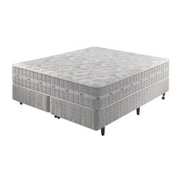 Cama Box + Colchão Queen Size Molas Ensacadas Alabama 158x198x61cm - 1