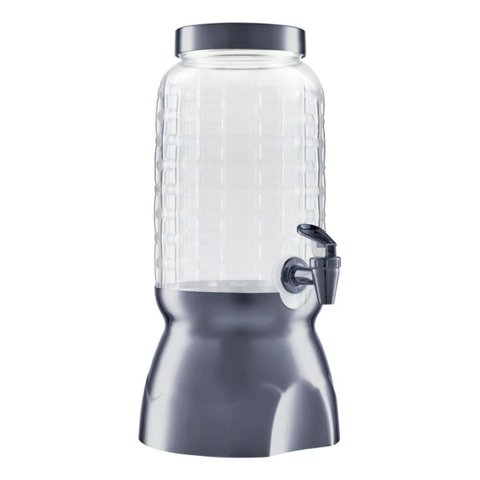 Suqueira com Torneira e Suporte 3,6lt Wave Luxo Chumbo