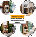 Ver imagem 5 de Organizador Carrinho Multiuso 3 Prateleiras com Rodízios Jade