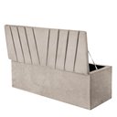 Ver imagem 2 de Calçadeira Baú Recamier King 190CM Bélgica Suede Bege - D A DECOR