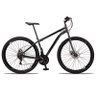 Bicicleta Aro 29 Quadro 17 Dropp Sport 21 Marchas Garfo Rígido com Freio a Disco Mecânico Cinza/Pret - 1