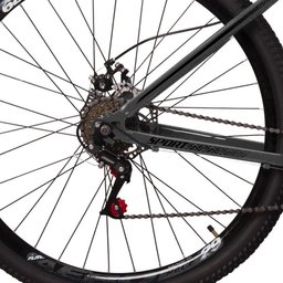 Bicicleta Aro 29 Quadro 17 Dropp Sport 21 Marchas Garfo Rígido com Freio a Disco Mecânico Cinza/Pret - 3