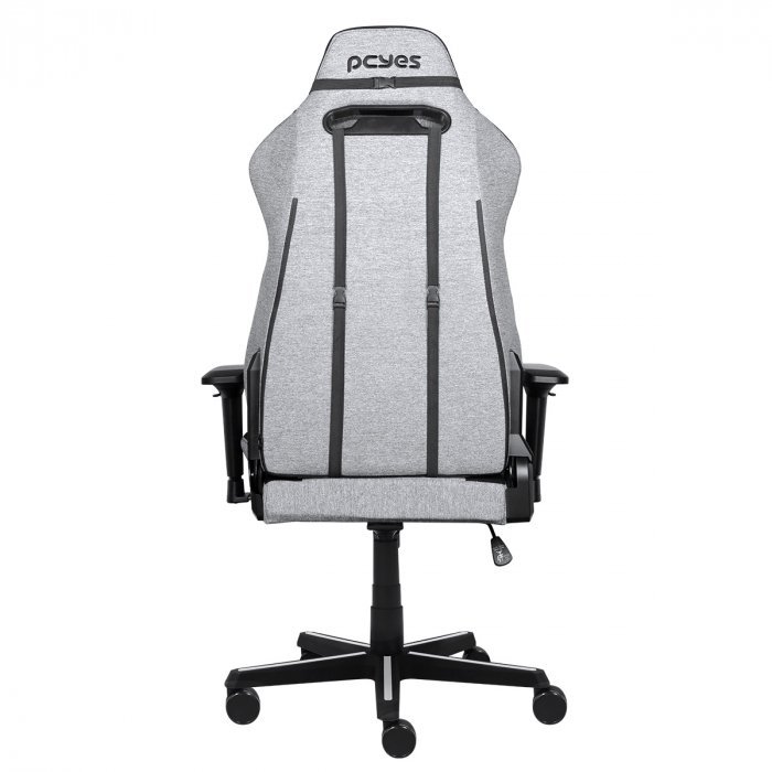 Cadeira de Escritório Giratória em Tecido Cinza Mad Racer Gamer Reclinável Ergonômica Resistente Sup - 5