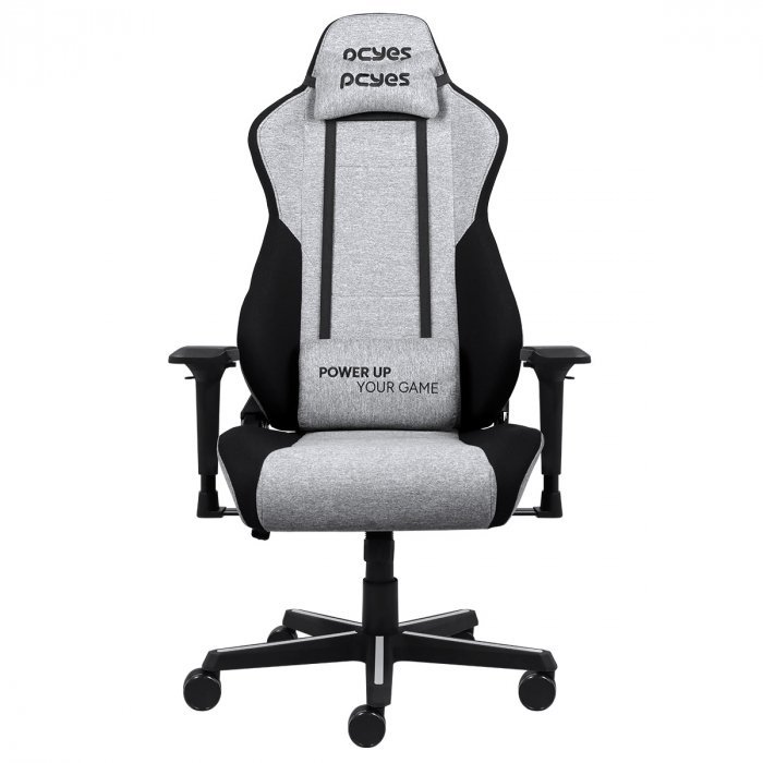 Cadeira de Escritório Giratória em Tecido Cinza Mad Racer Gamer Reclinável Ergonômica Resistente Sup - 11