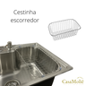 Cuba Cozinha Gourmet Aço Inox 304 Escovado 60x42 C/ Acessórios - 3