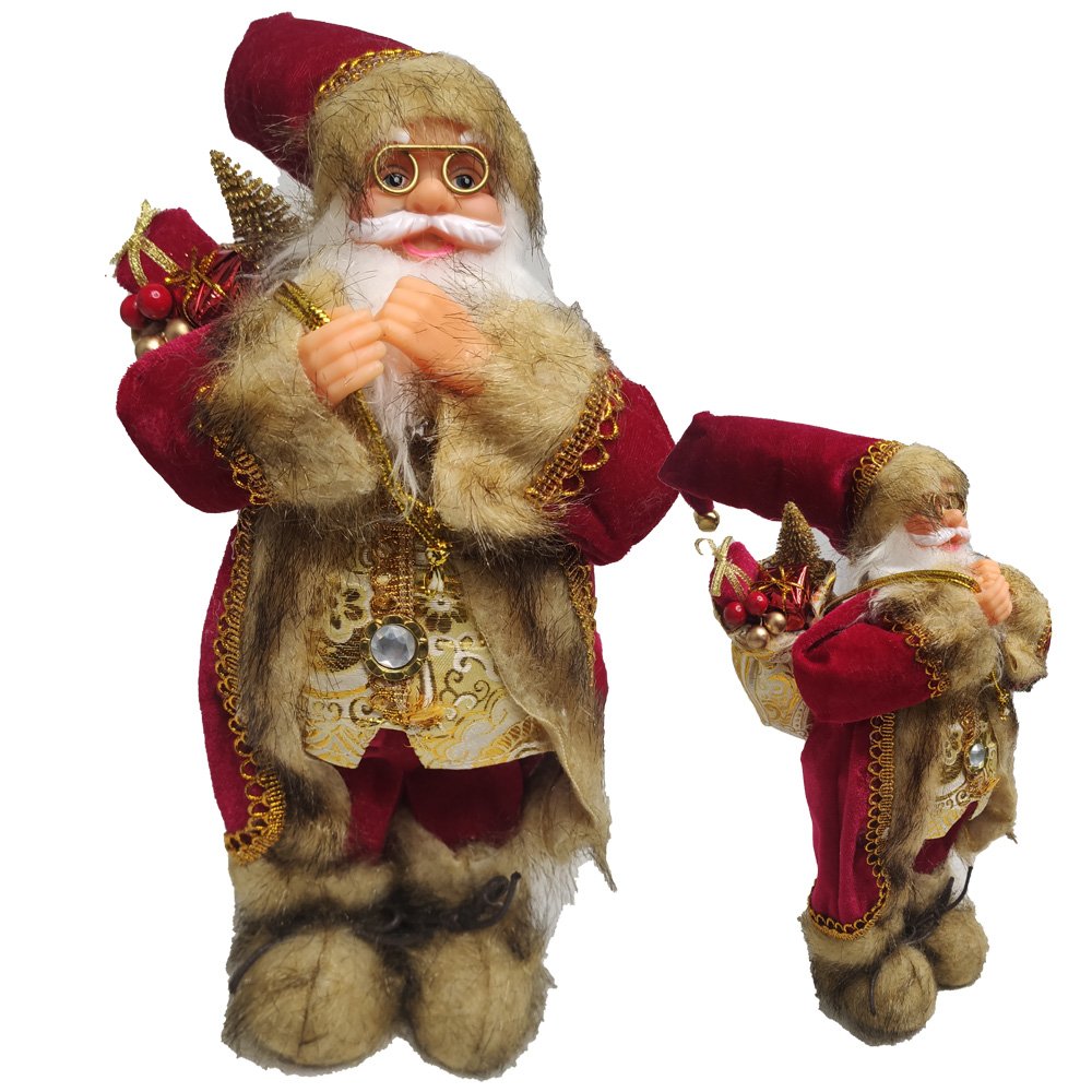 Papai Noel 30cm Boneco Natalino Decoraçao Natal Enfeite Fim do Ano ...